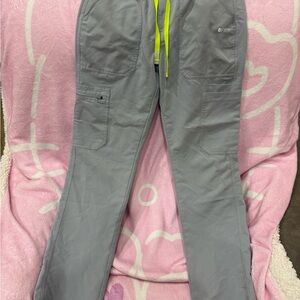 Figs Light Gray Scrub Pants